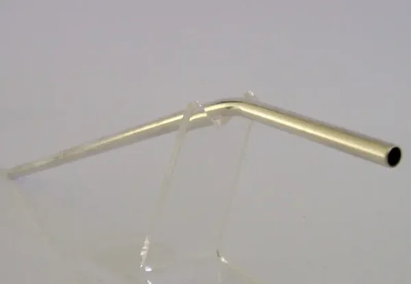 NOVELTY ENGLISH STERLING SILVER COCTAIL MIXING STRAW 2008 BARWARE