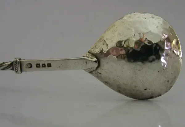 SANDHEIM ARTS & CRAFTS SOLID STERLING SILVER SPOON 1919 ANTIQUE 18g