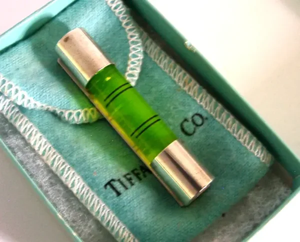 TIFFANY & Co STERLING SILVER NOVELTY SIRIT LEVEL c1990