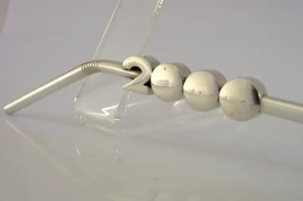 ASPREY STERLING SILVER MILLENNIUM COCKTAIL STRAW MIXER BARWARE 2000 NOVELTY