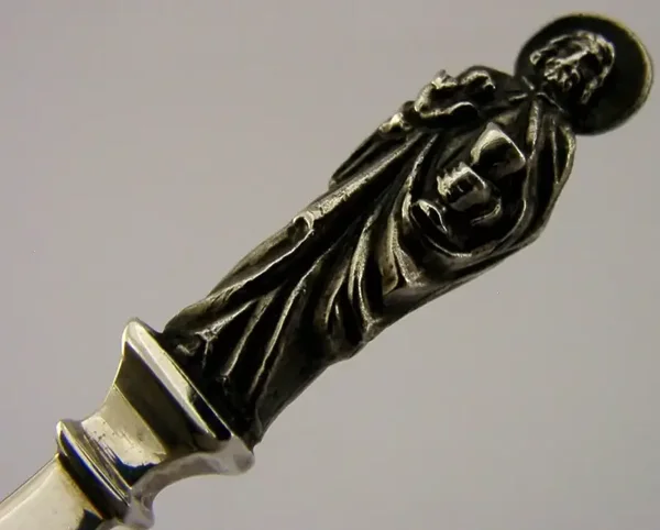 ST JOHN PATRON SAINT of AUTHORS & LOVE STERLING SIVER APOSTLE SPOON 1977 34g
