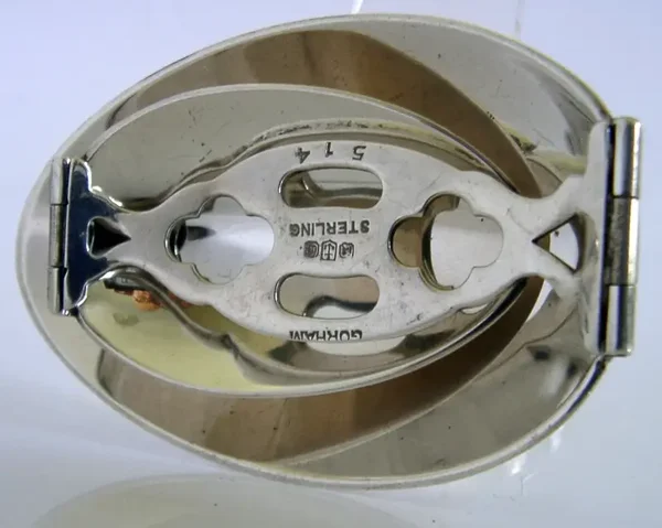 AMERICAN STERLING SILVER FOLDING MEDICINE DOCTORS SPOON c1900 GORHAM 44g