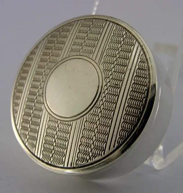 PRETTY ENGLISH SOLID STERLING SILVER BOX 1922 ART DECO
