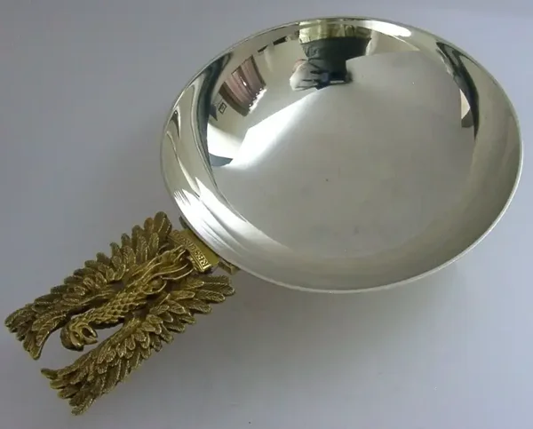 HEAVY 240g JOCELYN BURTON STERLING SILVER ST PAUL'S CATHEDRAL BOWL 1975 AURUM