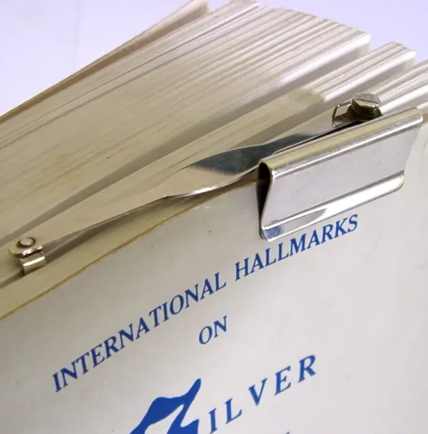 ASPREY SOLID STERLING SILVER MECHANICAL BOOKMARK 1973