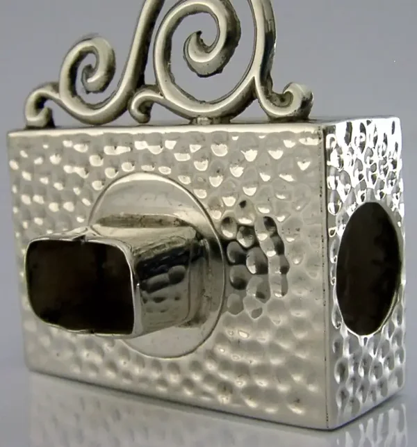 RARE STERLING SILVER VESTA MATCHBOX CASE SEALING WAX HODER 1901 ANTIQUE CHESTER