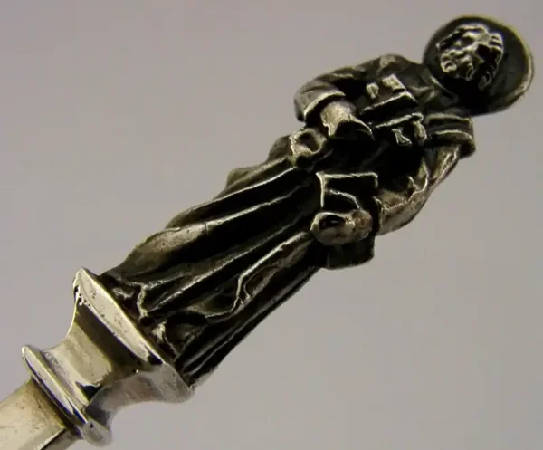 ST PETER PATRON SAINT of FISHERMEN STERLING SIVER APOSTLE SPOON 1977 35g