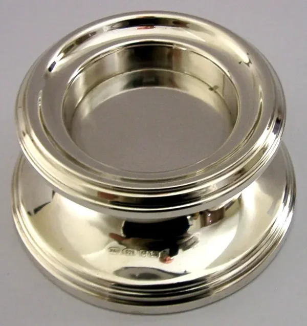 LARGE ENGLISH STERLING SILVER CANDLESTICK HOLDER 2000 HEAVY 244g