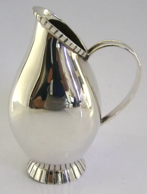 STUNNING MID CENTURY MODERN STERLING SILVER CREAM JUG GERMAN c1960 80g