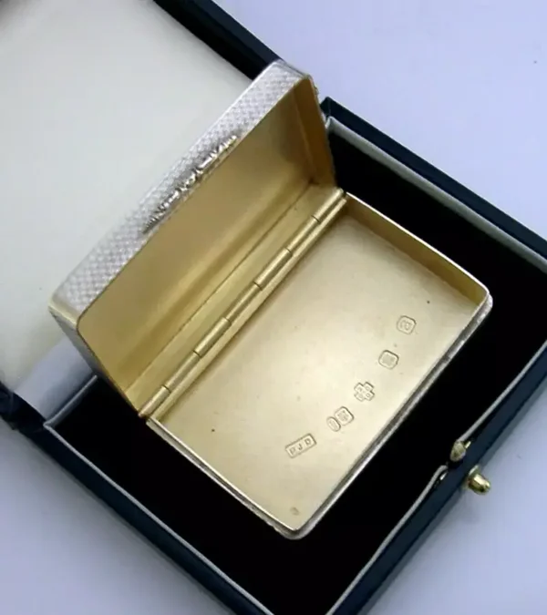 HEAVY 86g QUALITY SCOTTISH CASED SOLID STERLING SILVER BOX 2000 GALLAGHER MINT