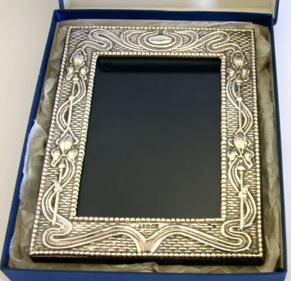 7 inch ART NOUVEAU BRITANNIA SOLID SILVER PHOTO PICTURE FRAME 2019 BOXED 314g