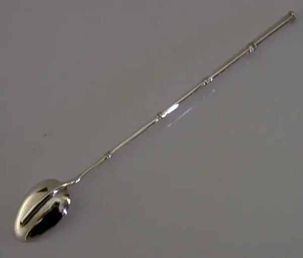 ASPREY STERLING SILVER COCKTAIL STRAW MAKING MIXER BARWARE 1969