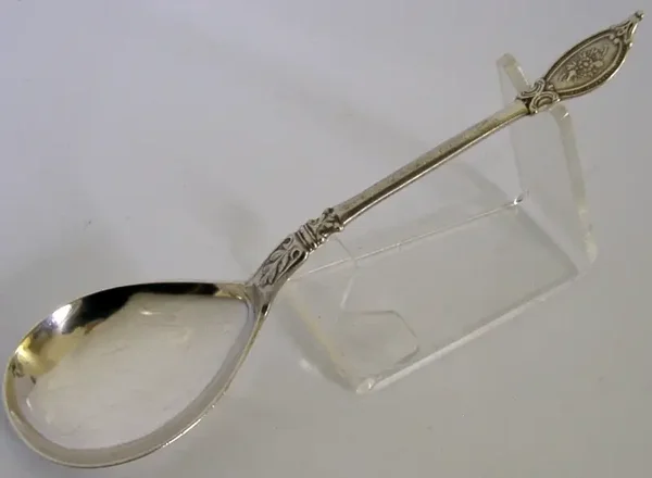 DANISH SOLID SILVER SPOON 1880 ANTIQUE DENMARK 20g