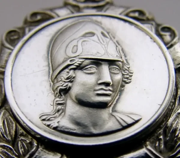 ENGLISH SOLID STERLING SILVER MINERVA GREEK ROMAN GOD SPOON 1971 22g