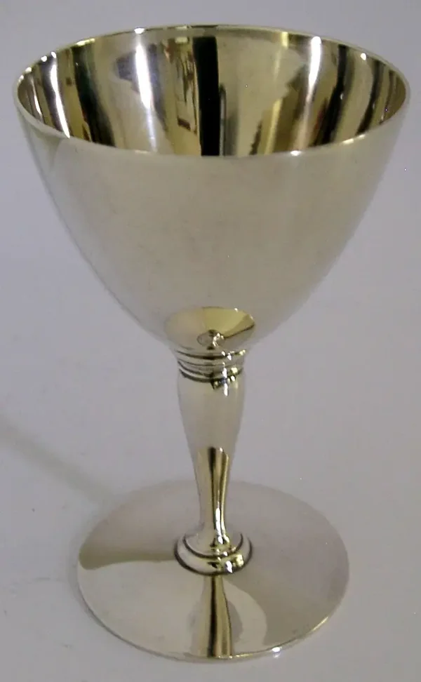 TIFFANY & Co STERLING SILVER COCKTAIL GLASS CUP GOBLET c1920 DECO 120g ANTIQUE