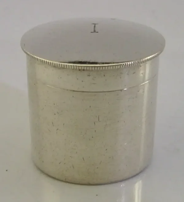 ENGLISH SOLID STERLING SILVER PYX OIL BOX 1988 RELIGIOUS