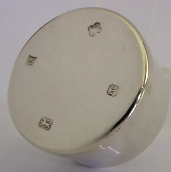 ASPREY STYLISH ENGLISH SOLID STERLING SILVER TRINKET BOX 1998