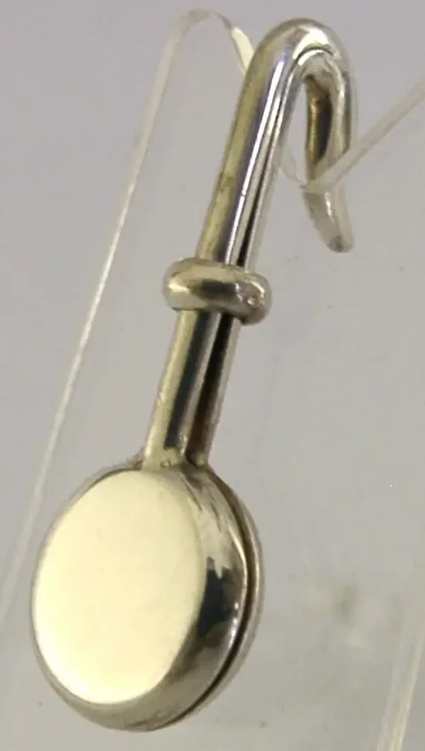 SOLID STERLING SILVER NAPKIN CLIP HOLDER LONDON 1988 STYLISH