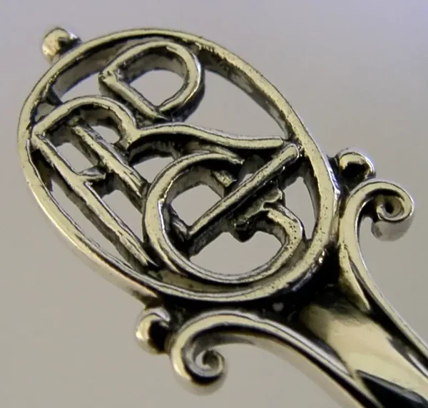 LINTON AUSTRLIAN SOLID STERLING SILVER SPOON c1980s PLANISHED RPLG PERTH?