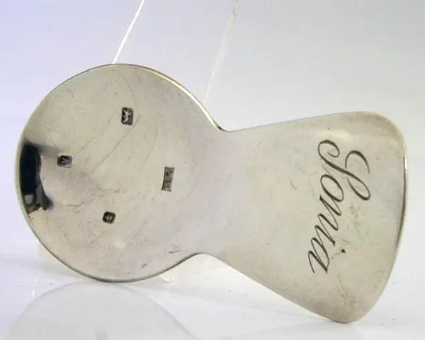 ENGLISH SOLID STERLING SILVER 'SONIA' CADDY SPOON 1991