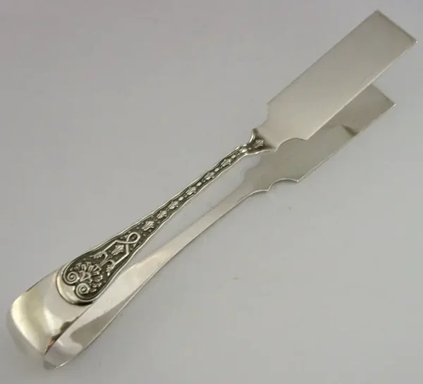LARGE 148g STERLING SILVER SERVING SANDWICH VEGETABLES TONGS 1963 GARRARDS