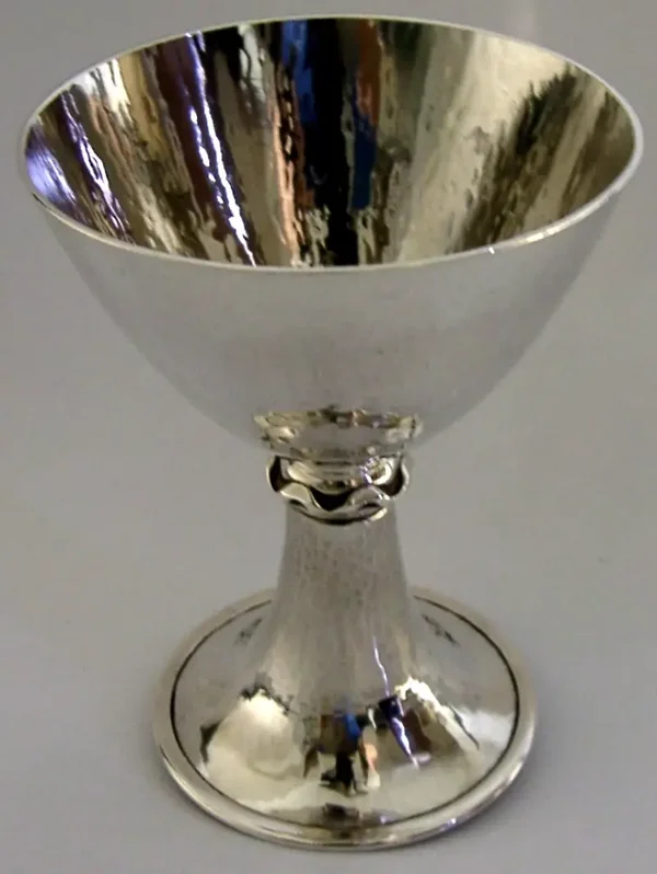 129g STUNNING DUTCH STERLING SILVER CHALICE CUP 2003 ARTS & CRAFTS