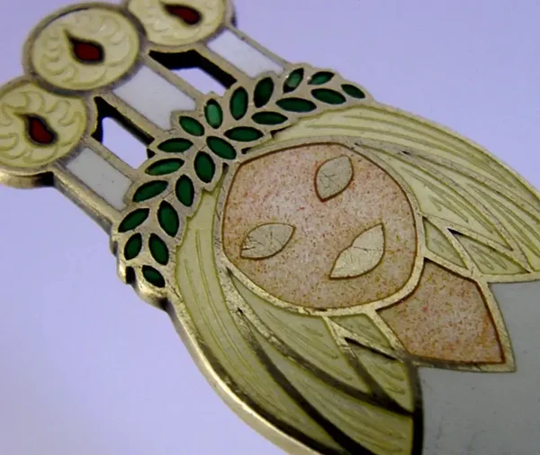 DANISH STERLING SILVER ENAMEL CHRISTMAS SPOON 1959 46g