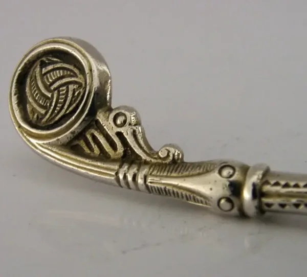 BEAUTIFUL DANISH SOLID SILVER DRAGESTIL LADLE 1913 ANTIQUE 46g ARTS & CRAFTS