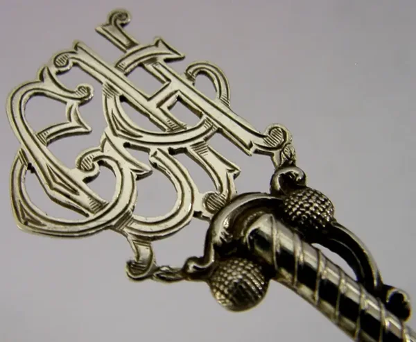 ENGLISH STERLING SILVER CHGC GOLFING GOLF SPOON 1927 SPORTING ANTIQUE