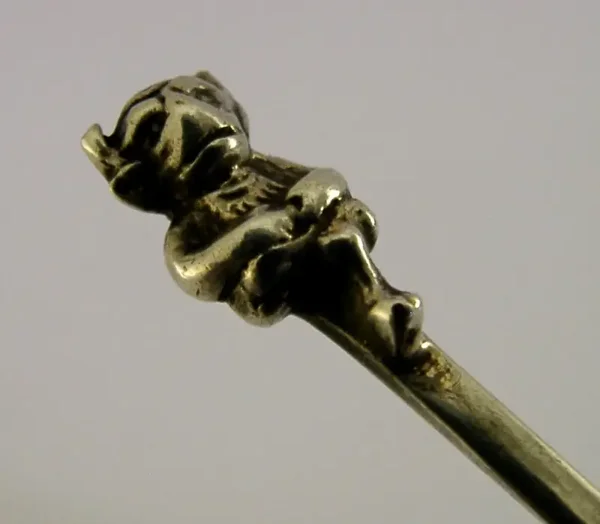 ENGLISH STERLING SILVER LINCOLN IMP SPOON 1928 ANTIQUE