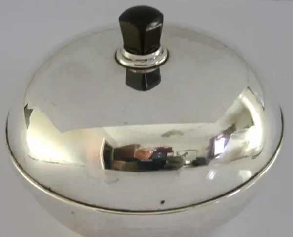 VERY STYLISH STERLING SILVER BAKELITE ART DECO LIDDED BOWL 1937