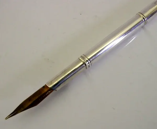 RARE ENGLISH STERLING SILVER THE GRAND HOTEL DIP PEN PENCIL OPENER 1926 ANTIQUE