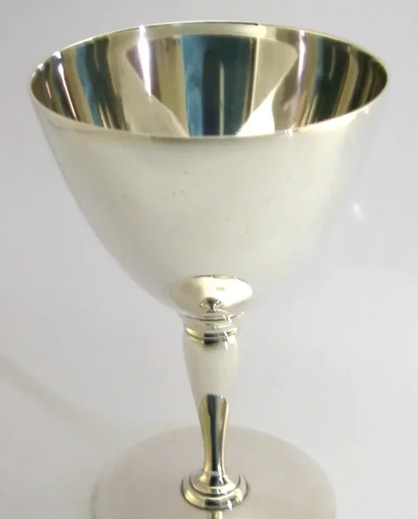 TIFFANY & Co STERLING SILVER COCKTAIL GLASS CUP GOBLET c1920 DECO 114g BARWARE