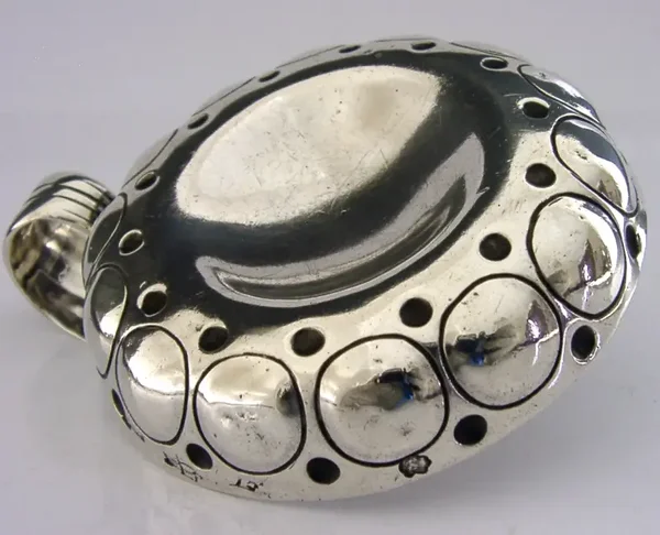 RARE EARLY 1768 FRENCH ANTIQUE SOLID STERLING SILVER WINE TASTER BARWARE