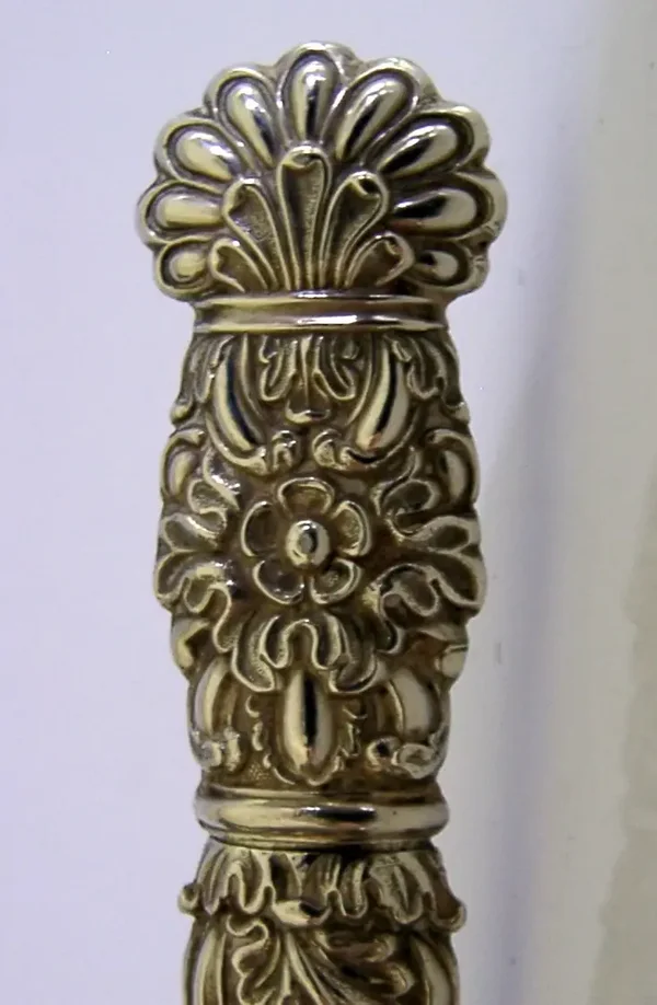 RARE c1820 LARGE FRENCH SOLID SILVER NEEDLE CASE NEEDLEWORK SEWING ANTIQUE
