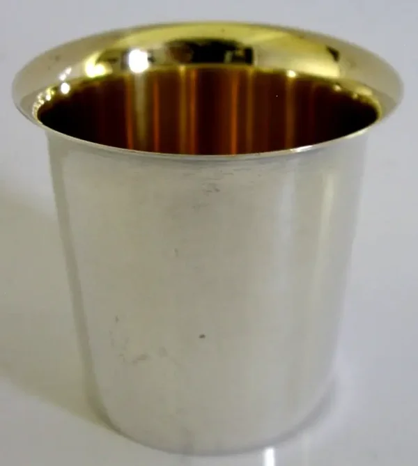 TESI SWEDISH STERLING SILVER BEAKER CUP 1973 STYLISH BARWARE