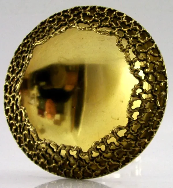 STUART DEVLIN STERLING SILVER GILT BOWL DISH 1972 118g MID CENTURY MODERN
