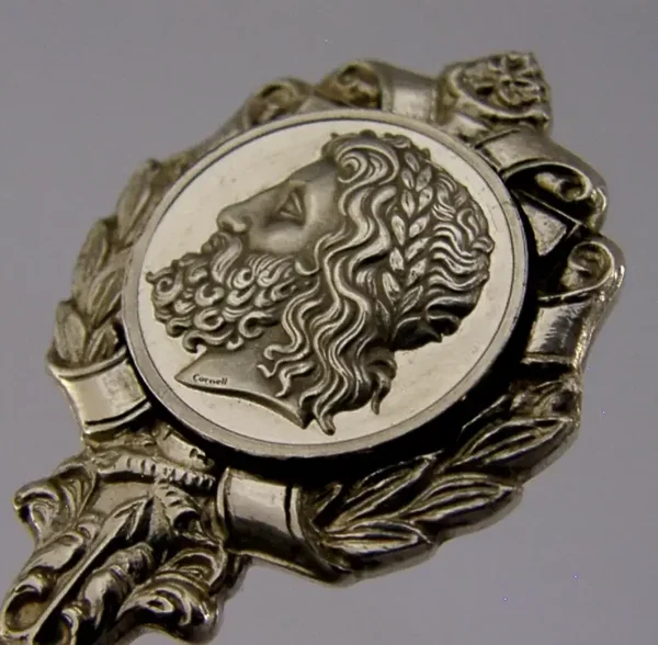 JUPITER SOLID STERLING SILVER ROMAN GOD SPOON 1971 ENGLISH 22g