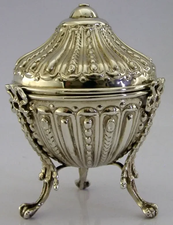 SUPERB ANTIQUE 1890 STERLING SILVER STRING BOX VICTORIAN DESK ITEM COMYNS 147g
