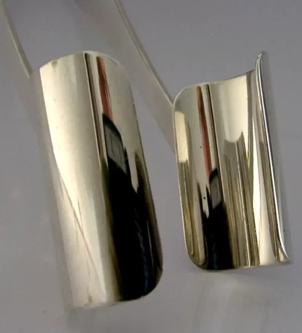 LARGE SOLID STERLING SILVER ASPARAGUS SERVING TONGS 1985 ANTIQUE 65g
