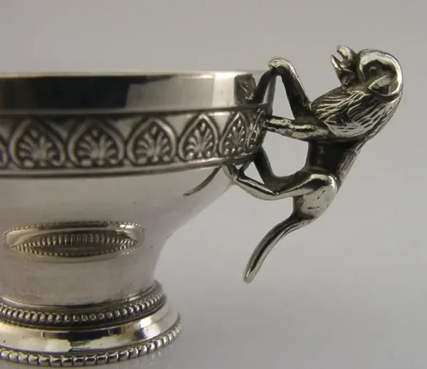 UNUSUAL TURKISH SOLID SILVER SMALL CUP c1900 ANTIQUE 22g