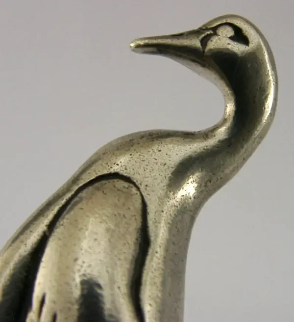 GOOD SIZE STERLING SILVER DUCK GOOSE FIGURE c1980 ANIMAL 30g 2+inch