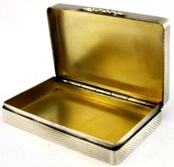 HEAVY 82g QUALITY SOLID STERLING SILVER ROSE GOLD BOX 2003 GALLAGHER MINT