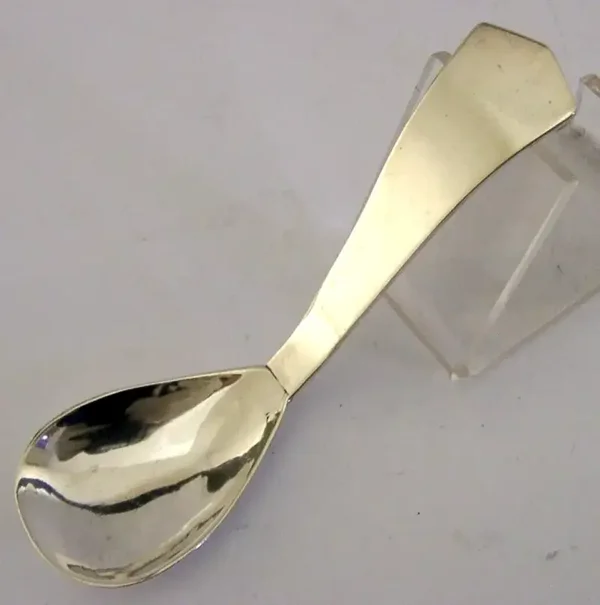 MID CENTURY MODERN STERLING SILVER CADDY SPOON c1960 HAND MADE