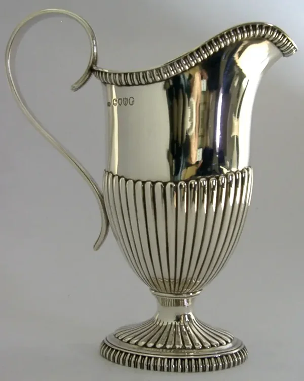LARGE HEAVY 194g STERLING SILVER CREAM JUG VICTORIAN ENGLISH ANTIQUE