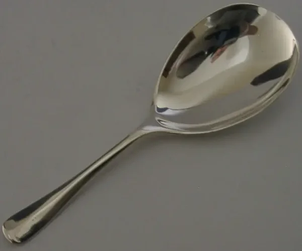 HANOVERIAN PATERN ENGLISH STERLING SILVER CADDY SPOON 1929 ANTQIUE