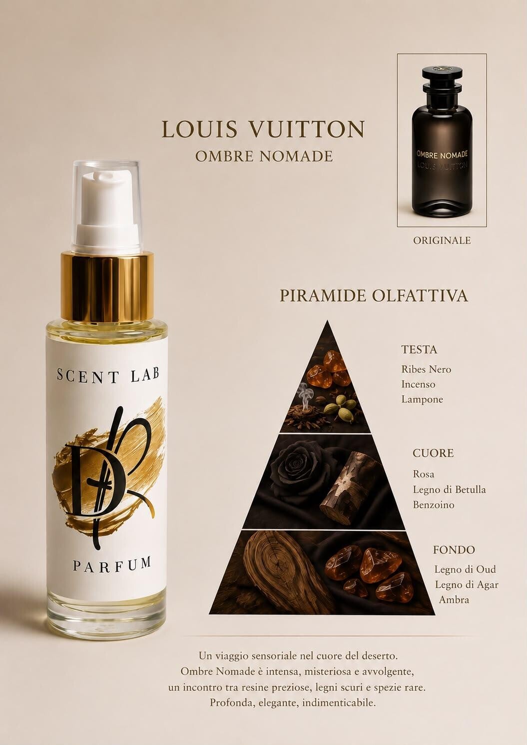 Scent lab 015 dupe Louis Vuitton Ombre Nomade