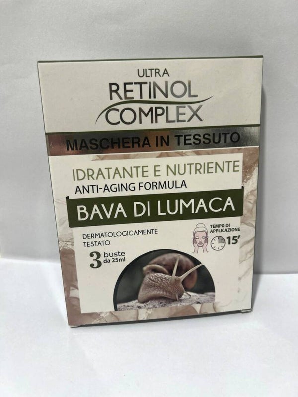 Retinol complex maschera in tessuto bava di lumaca