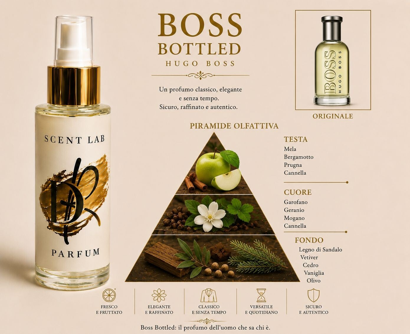 Scent Lab 014 dupe Hugo Boss bottled Classic