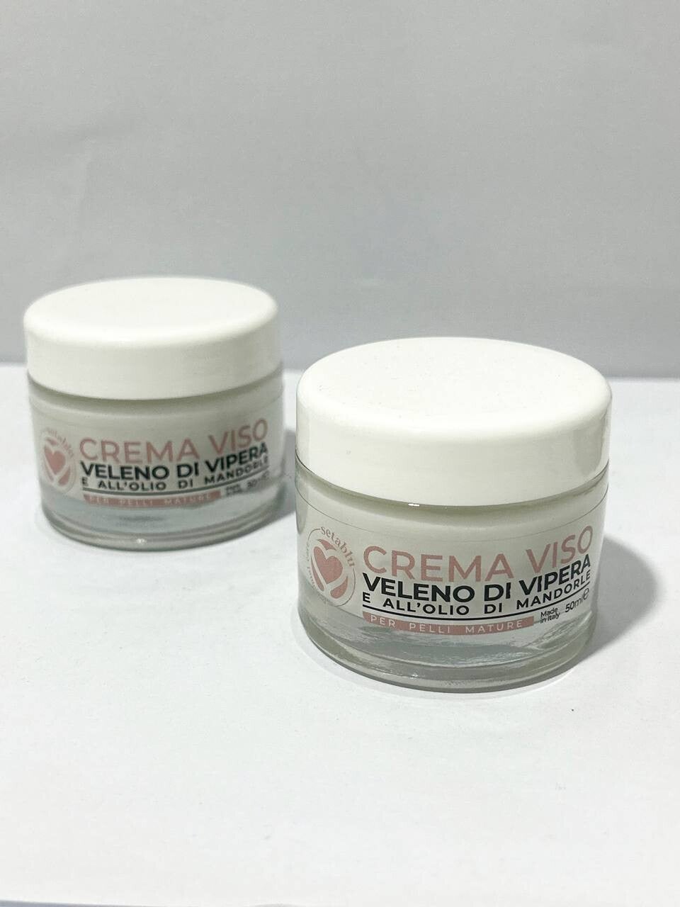 Seta blu Crema viso veleno di vipera